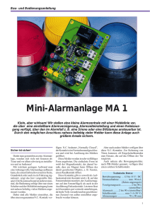 Mini-Alarmanlage MA 1