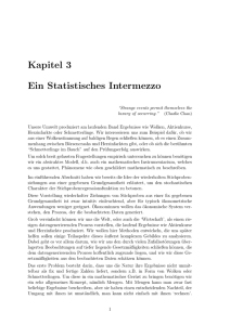 Kapitel 3 Ein Statistisches Intermezzo