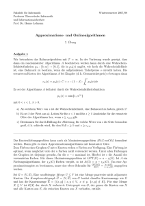 Approximations- und Onlinealgorithmen