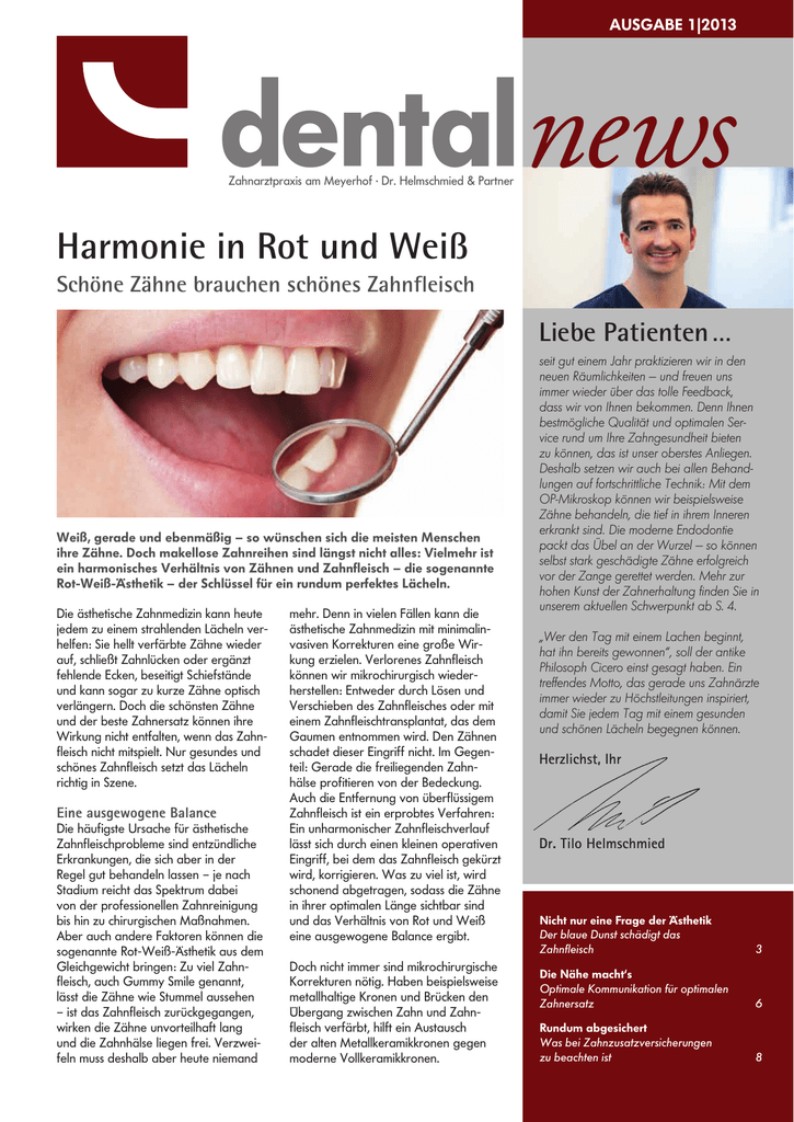 Harmonie In Rot Und Weiss Zahnarztpraxis Am Meyerhof Scheessel