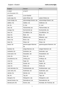 Englisch → Deutsch mathe.wortsch@tz 1