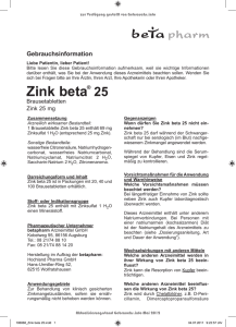 Zink beta® 25 - Shop