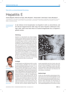 Hepatitis E - Swiss Medical Forum