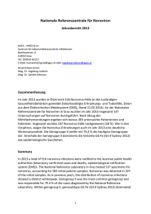 Jahresbericht Noroviren 2013 - Bundesministerium für Gesundheit