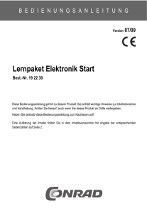 Lernpaket Elektronik Start
