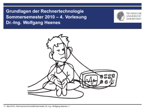 4. Vorlesung Dr.-Ing. Wolfgang Heenes