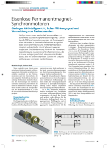 Eisenlose Permanentmagnet- Synchron motoren