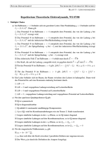 Repetitorium Theoretische Elektrodynamik, WS 07/08 - TUM