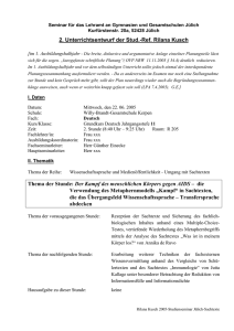 Die Kampf-Metapher als Popularisierungsmethode in Sachtexten