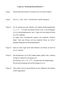 Fragen zur Abschlussprüfung Mathematik I