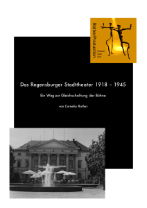 Das Regensburger Stadttheater 1918