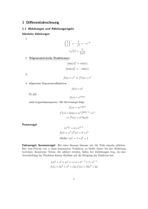 1 Differentialrechnung - me