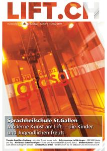 Sprachheilschule St.Gallen Moderne Kunst am Lift – die Kinder und