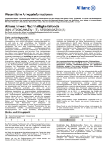 Stimmrechtspolitik Allianz Invest KAG