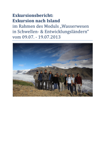 Exkursionsbericht Island - Universität der Bundeswehr München