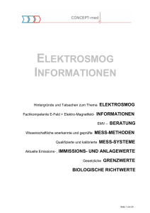 Elektrobiologie - Informationsbroschüre - CONCEPT
