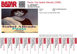 Paula. Von Isabel Allende (1998).