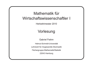 Mathe I - Helmut-Schmidt