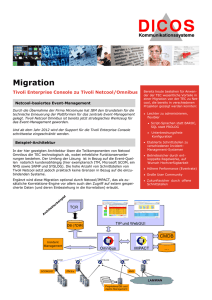 Migration Tivoli Netcool