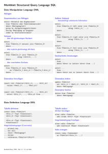 SQL Merkblatt