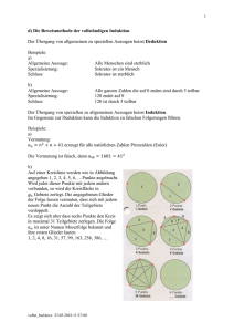 Das Beweisverfahren der Vollständigen Induktion