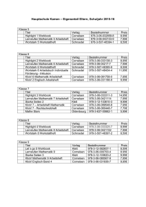 Hauptschule Kamen – Eigenanteil Eltern, Schuljahr 2015-16