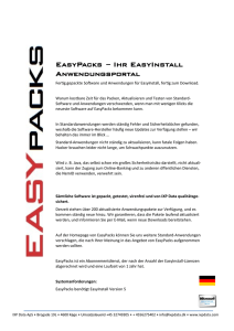 EasyPacks – Ihr EasyInstall Anwendungsportal