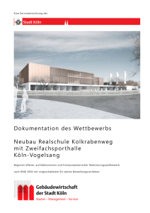 Dokumentation des Wettbewerbs Neubau Realschule