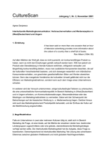 Interkulturelle Marketingkommunikation