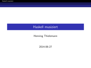 Haskell musiziert