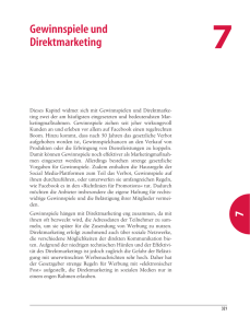 7 Gewinnspiele und Direktmarketing