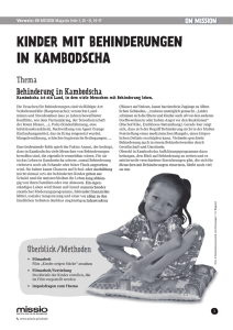 Kinder mit Behinderungen in KamBodscha