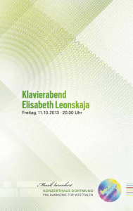Klavierabend Elisabeth Leonskaja