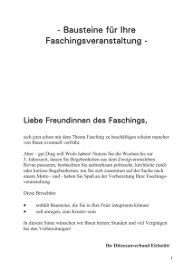 Bausteine für Ihre Faschingsveranstaltung