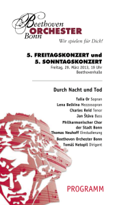 PROGRAMM - Beethoven Orchester Bonn