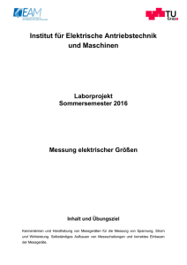 Elektrische Antriebstechnik und Maschinen (EAM)