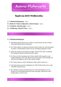 Regeln des AMV-Wettbewerbes
