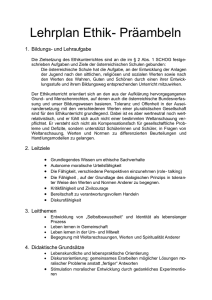 Lehrplan Ethik