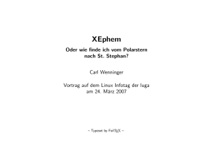 XEphem - Carl Wenninger