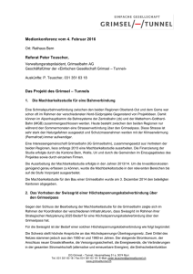 Referat Peter Teuscher, Verwaltungsratspräsident