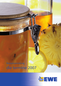 Rezepte EWE Jahreskalender 2007