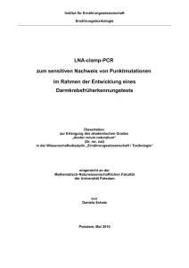 LNA-clamp-PCR zum sensitiven Nachweis von Punktmutationen im