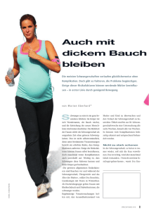 Auch mit dickem Bauch bleiben