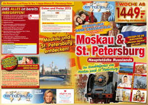 Moskau und St. Petersburg entdecken!