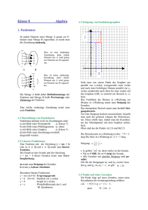 Formelsammlung Algebra 8