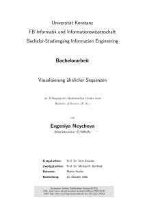 Visualisierung ähnlicher Sequenzen