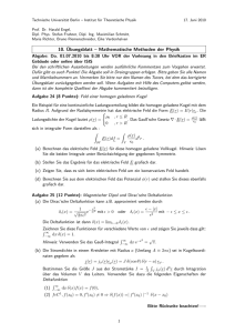 10. Übungsblatt – Mathematische Methoden der Physik