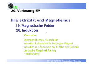 III Elektrizität und Magnetismus