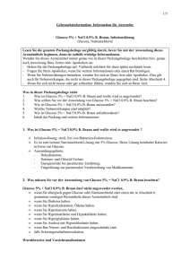 Information für Anwender Glucose 5% + NaCl 0,9% B. Braun