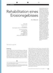 Rehabilitation eines Erosionsgebisses